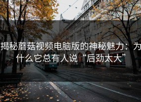 揭秘蘑菇视频电脑版的神秘魅力：为什么它总有人说“后劲太大”
