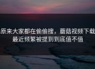原来大家都在偷偷搜，蘑菇视频下载最近频繁被提到到底值不值