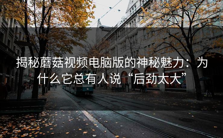 揭秘蘑菇视频电脑版的神秘魅力：为什么它总有人说“后劲太大”
